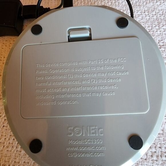 SONEIC Lilac Model #SC1350 Electric or Battery 10 White Noice Sounds Machine - Picture 3 of 5